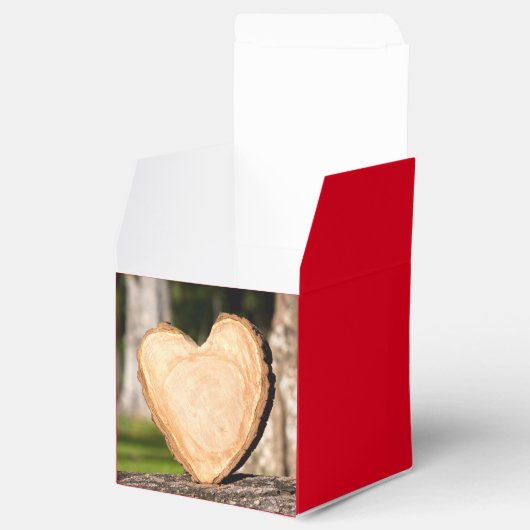 houten hart bedankdoosjes (Geopend)