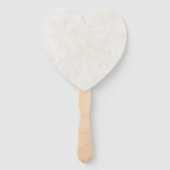 Houten hart en rozen Landliefde   Handwaaier (Achterkant)