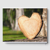 houten hart gastenboek (Achterkant)