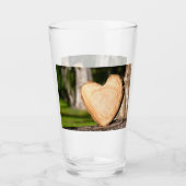 houten hart glas (Voorkant)