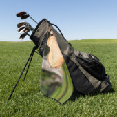 houten hart golfhanddoek (Groen)