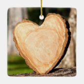 houten hart keramisch ornament (Achterkant)