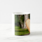 houten hart koffiemok (Center)