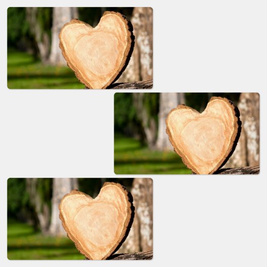 houten hart labels (Groep)