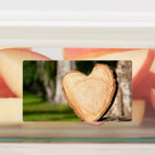 houten hart labels (Aangebracht)