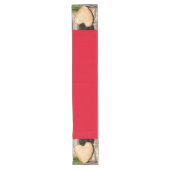 houten hart lange tafelloper (Voorkant)