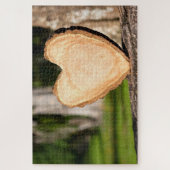 houten hart legpuzzel (Verticaal)