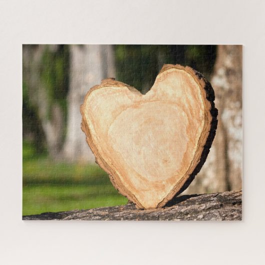 houten hart legpuzzel (Horizontaal)