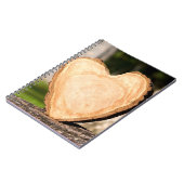 houten hart notitieboek (Linkerzijde)