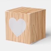Houten Hart Patronen Bruiloftsdecoratie Bedankdoosjes (Voorkant Zijde)