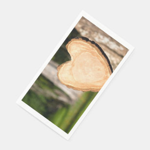 houten hart servet