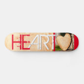 houten hart skateboard (Horizontaal)