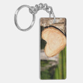 houten hart sleutelhanger (Voorkant Links)