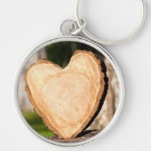 Houten hart sleutelhanger (Voorkant)