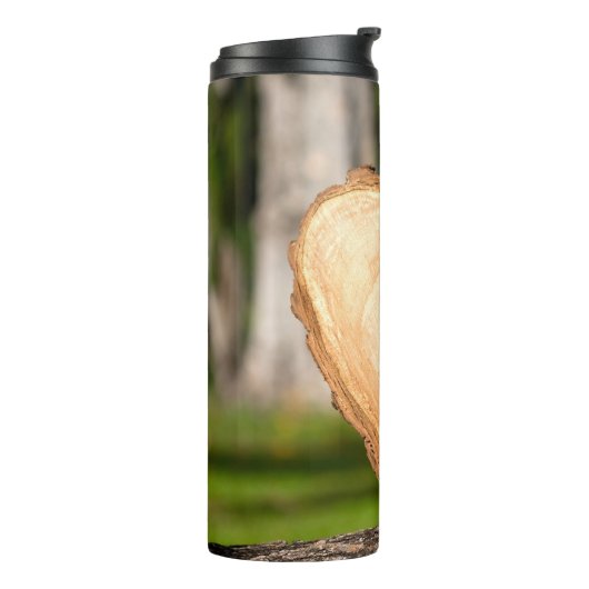 houten hart thermosbeker (Gedraaid links)