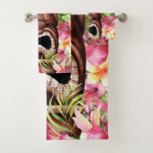 Houten Hawaiiaanse Tiki Luau Zomer Tropisch Bad Handdoek (Insitu)