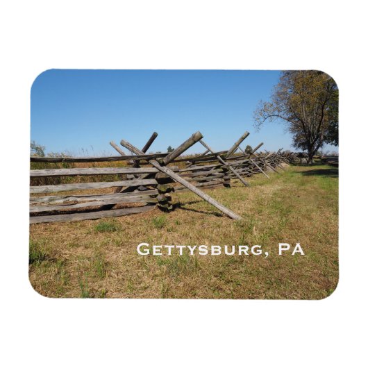 houten hek in Gettysburg PA Magneet (Horizontaal)