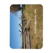 houten hek in Gettysburg PA Magneet (Verticaal)