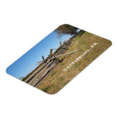 houten hek in Gettysburg PA Magneet (Linkerzijde)
