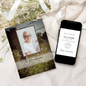 Houten hek Post Wildflowers Death Jubileum Kaart