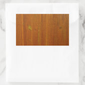 Houten hek rechthoekige sticker (Tas)