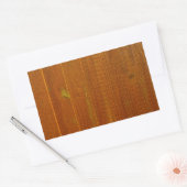 Houten hek rechthoekige sticker (Envelop)