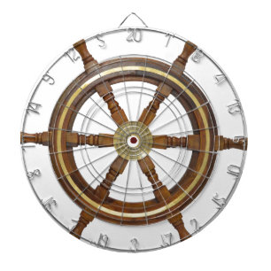 houten helm dartbord