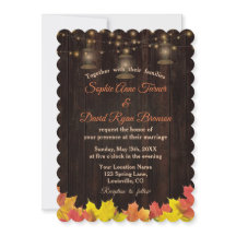 Houten Herfst Bruiloft met Oude Lantaarns