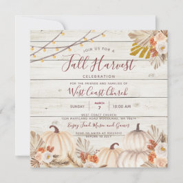 Houten herfstplukfeest, herfstfeest, herfstgemeens kaart