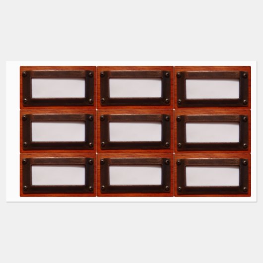 Houten het Kabinetslabel van het Bestandskabinet Labels (Vel)