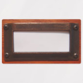 Houten het Kabinetslabel van het Bestandskabinet Labels (Design 1)