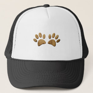 Houten Hond Pootafdruk Trucker Pet