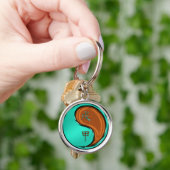Houten Hond Sleutelhanger (Hand)