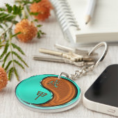 Houten Hond Sleutelhanger (Voorkant Rechts)