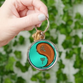 Houten Hond Sleutelhanger (Hand)