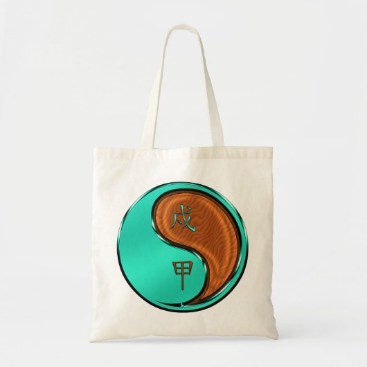 Houten Hond Tote Bag (Voorkant)