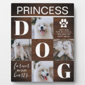 Houten Hondengedenkfoto met Landelijke Sfeer Fotoplaat (Voorkant)