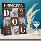 Houten Hondengedenkfoto met Landelijke Sfeer Fotoplaat (Zijkant)