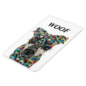 houten hondenmagneet magneet (Linkerzijde)