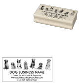 Houten hondenras rubber stempel (Gestempeld)