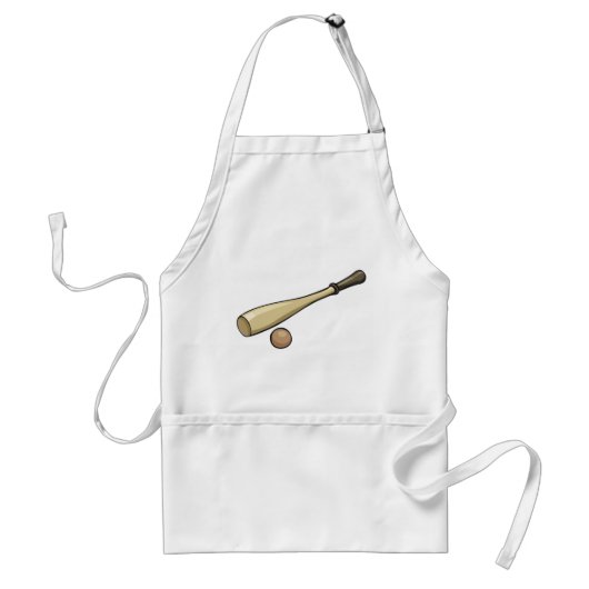 Houten honkbalbak standaard schort (Voorkant)