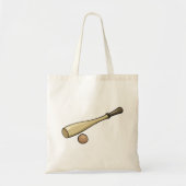 Houten Honkbalknuppel Tote Bag (Voorkant)