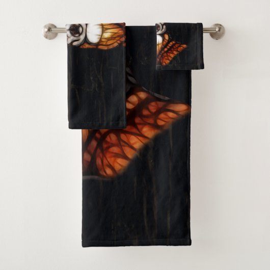 Houten hout Deer Rustic Land op maat Bad Handdoek (Insitu)