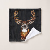 Houten hout Deer Rustic Land op maat Bad Handdoek (Wasdoekje)