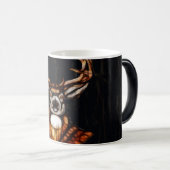 Houten hout Deer Rustic Land op maat Magische Mok (Voorkant rechts)