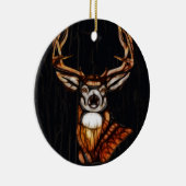Houten hout Deer Rustin Land Eenduidig Koerhuis Keramisch Ornament (Rechts)