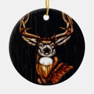 Houten hout Deer Rustin Land Eenduidig Koerhuis Keramisch Ornament