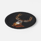 Houten Hout Herten Rustiek Land Gepersonaliseerde  Papieren Bordje (Gekanteld)