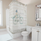  houten hout Victoriaans fiets Douchegordijn (In situ)