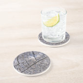 Houten hout zandsteen onderzetter (Zijkant)